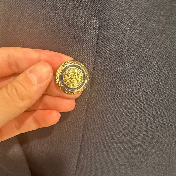 ZARA oversized Navy Blue Double-Breasted Women's Blazer NWT SIZE Xs - Picture 11 of 16